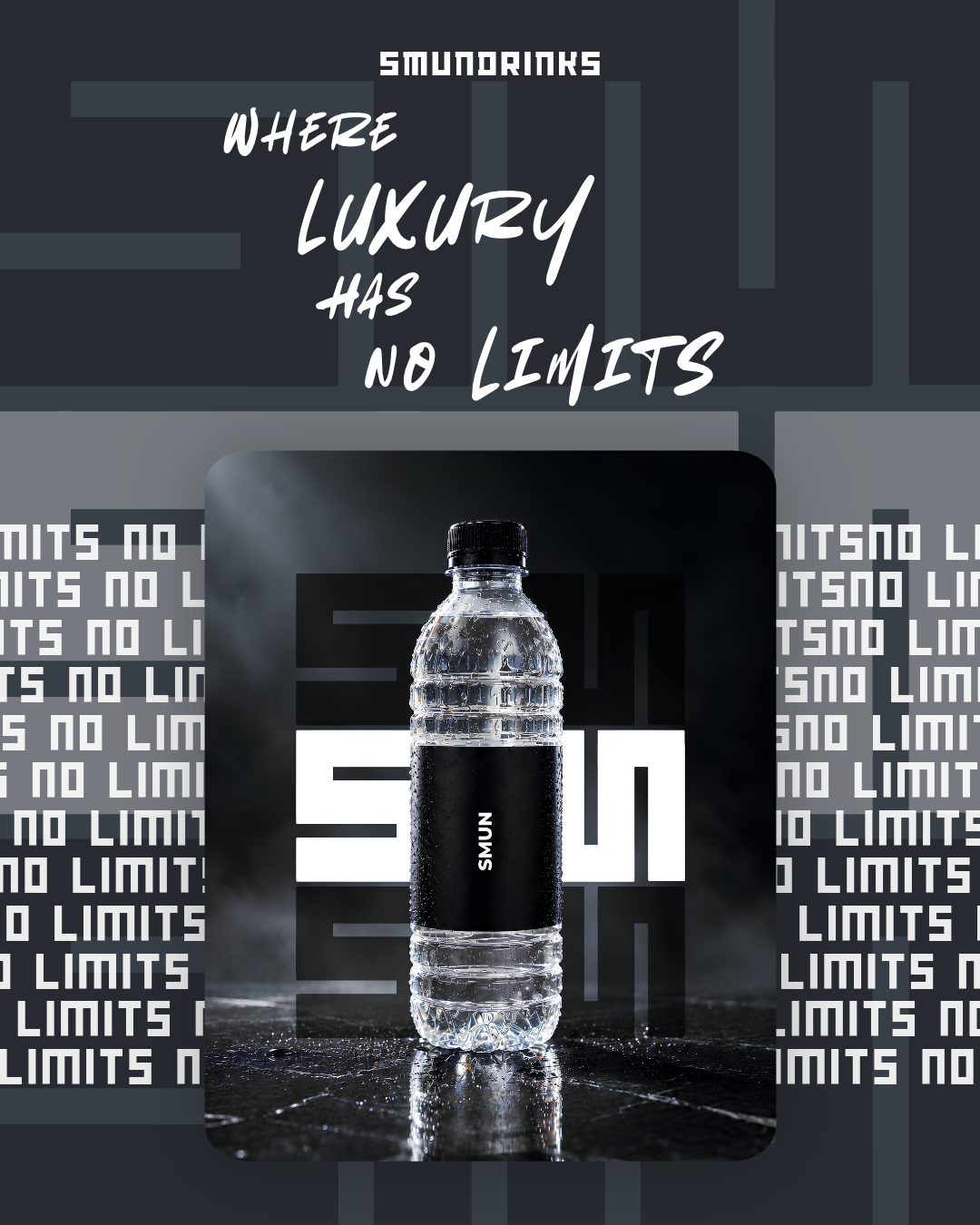 SMUN DRINKS premium bottle editorial design